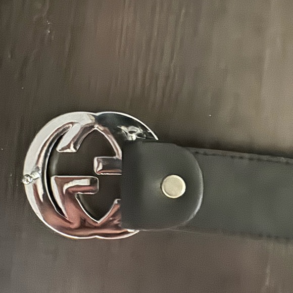Gucci Black Double G Leather Belt - Picture 4 of 4